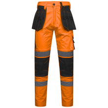 Load image into Gallery viewer, Men&#39;s Waterproof Hi vis Softshell Cargo Trouser Orange
