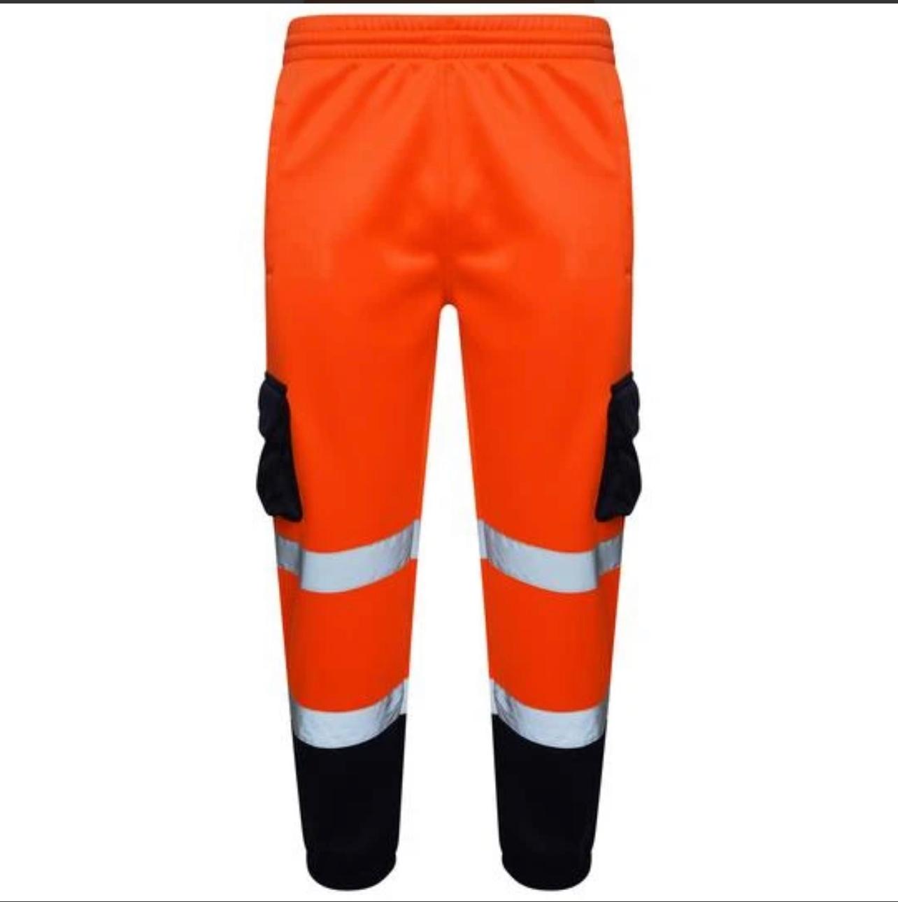EN ISO 20471 Hi Vis Orange/Navy Jogging Bottom