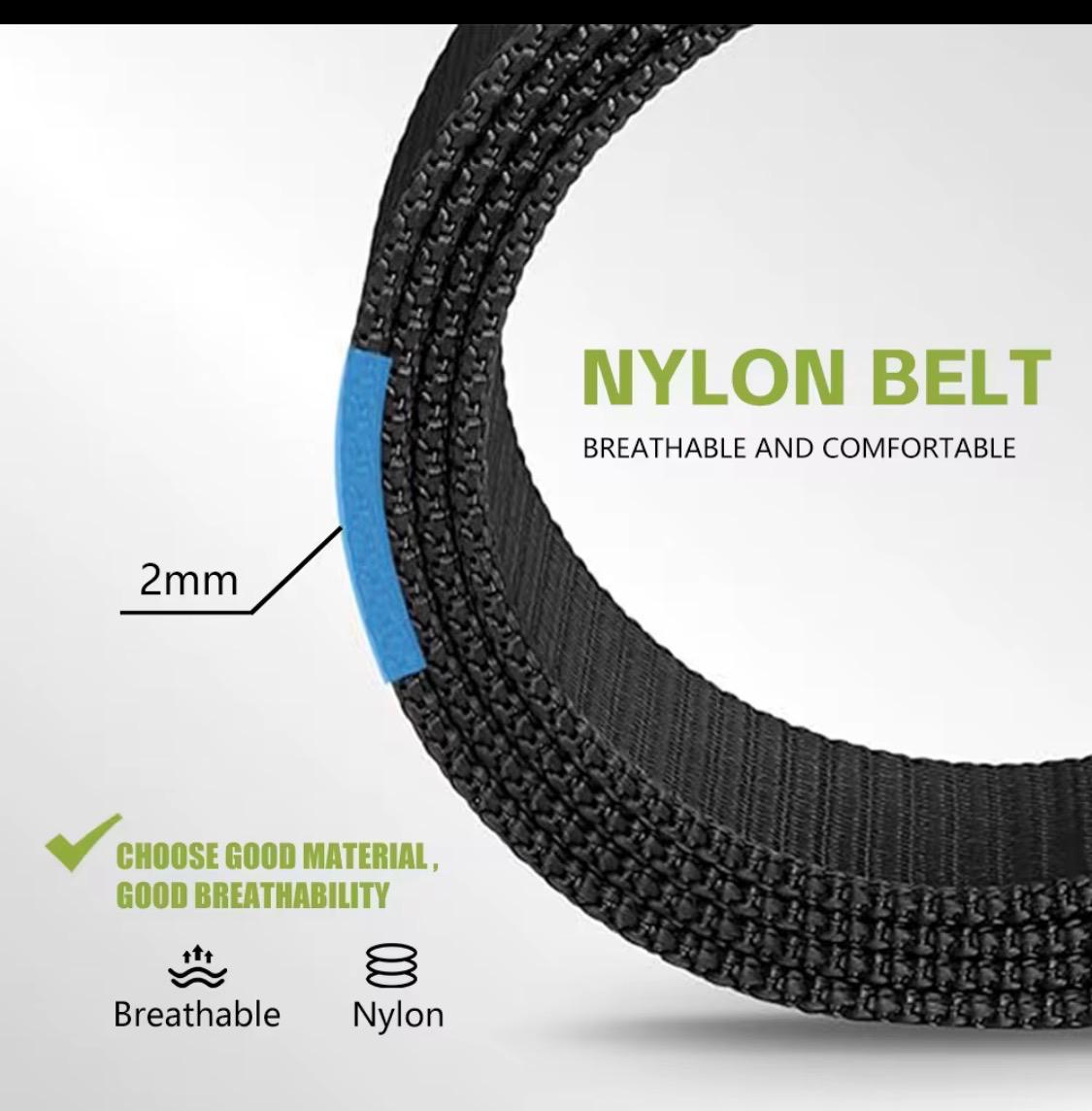 Heavy Duty Nylon Belt with Zinc Alloy Buckle - Rust Proof