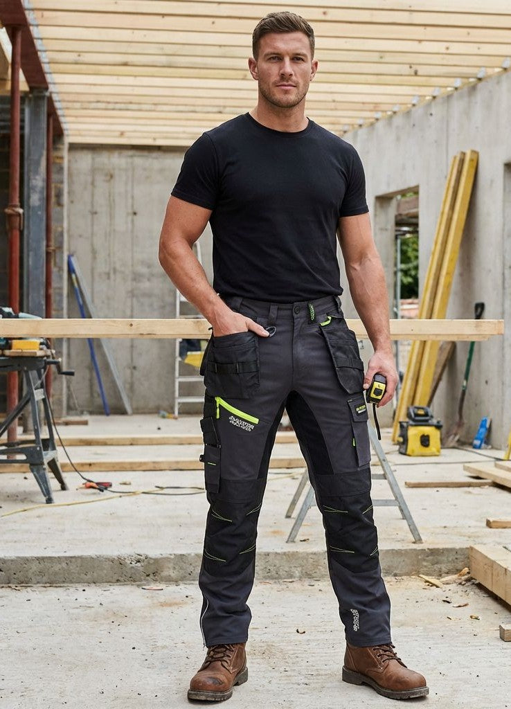 Men’s Tactical Workwear Cargo Trouser – Durable Multi-Pocket Utility Pants Nylon AV-003