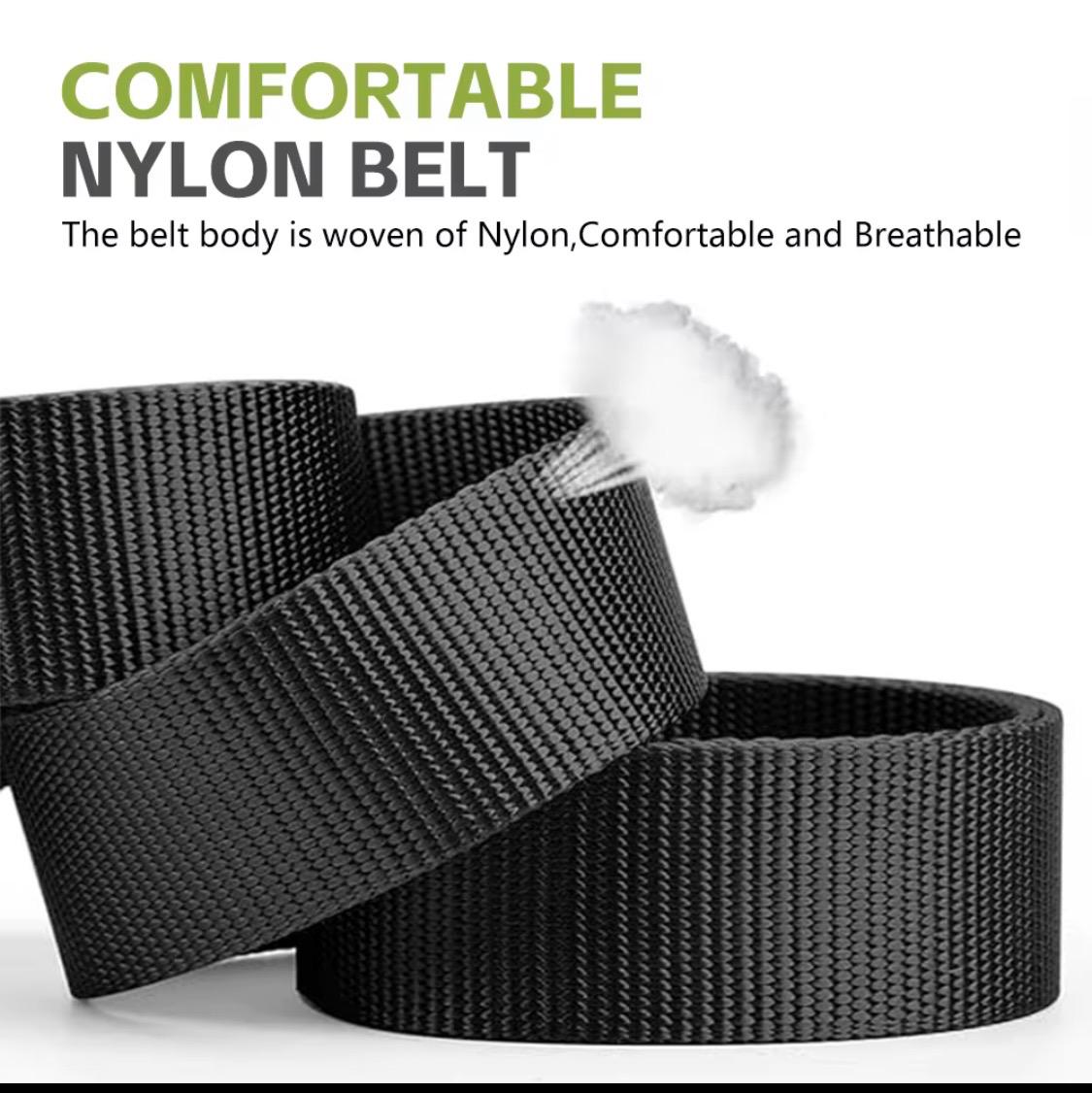 Heavy Duty Nylon Belt with Zinc Alloy Buckle - Rust Proof
