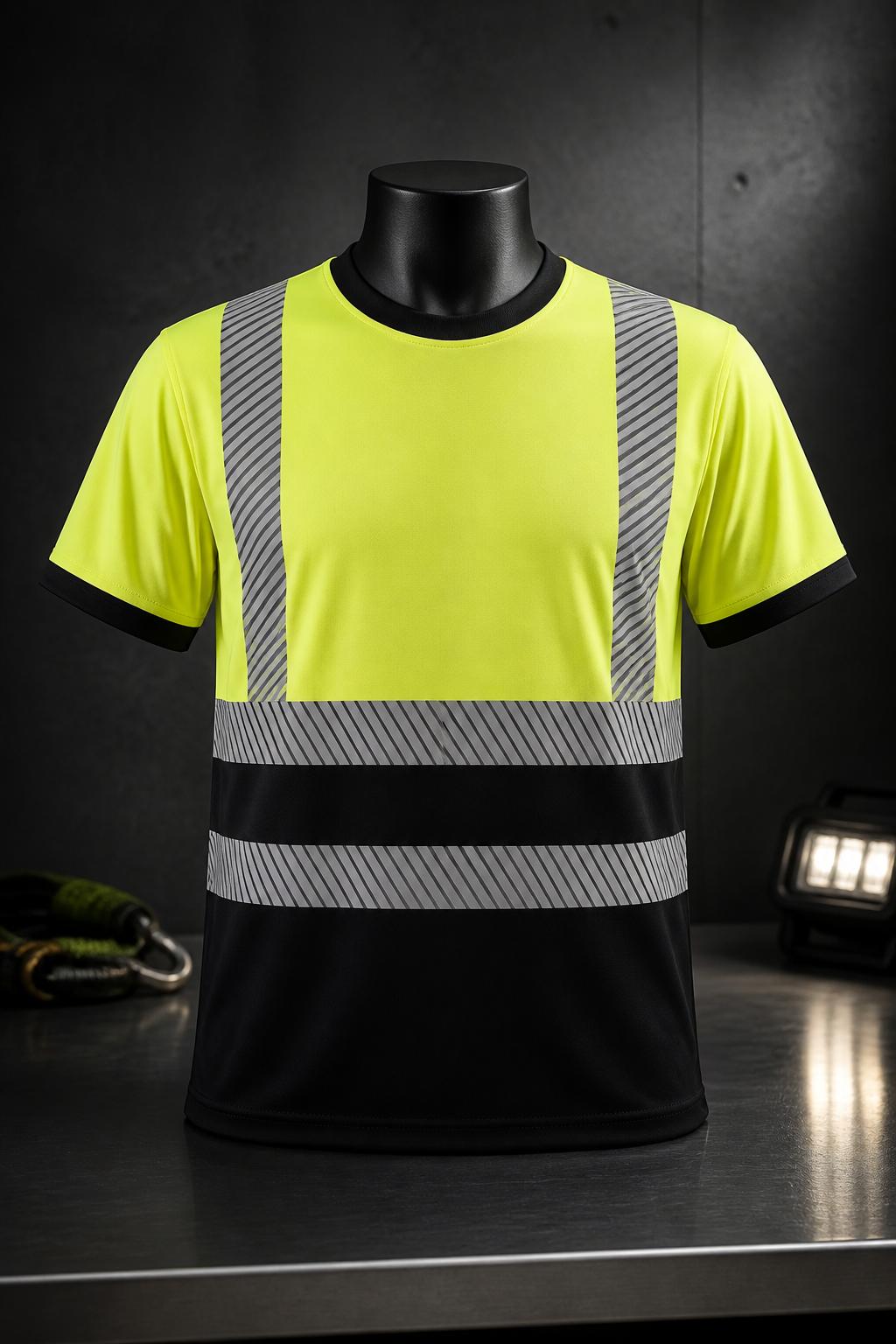 ISO 20471 Class 2 T-Shirt Yellow/Navy