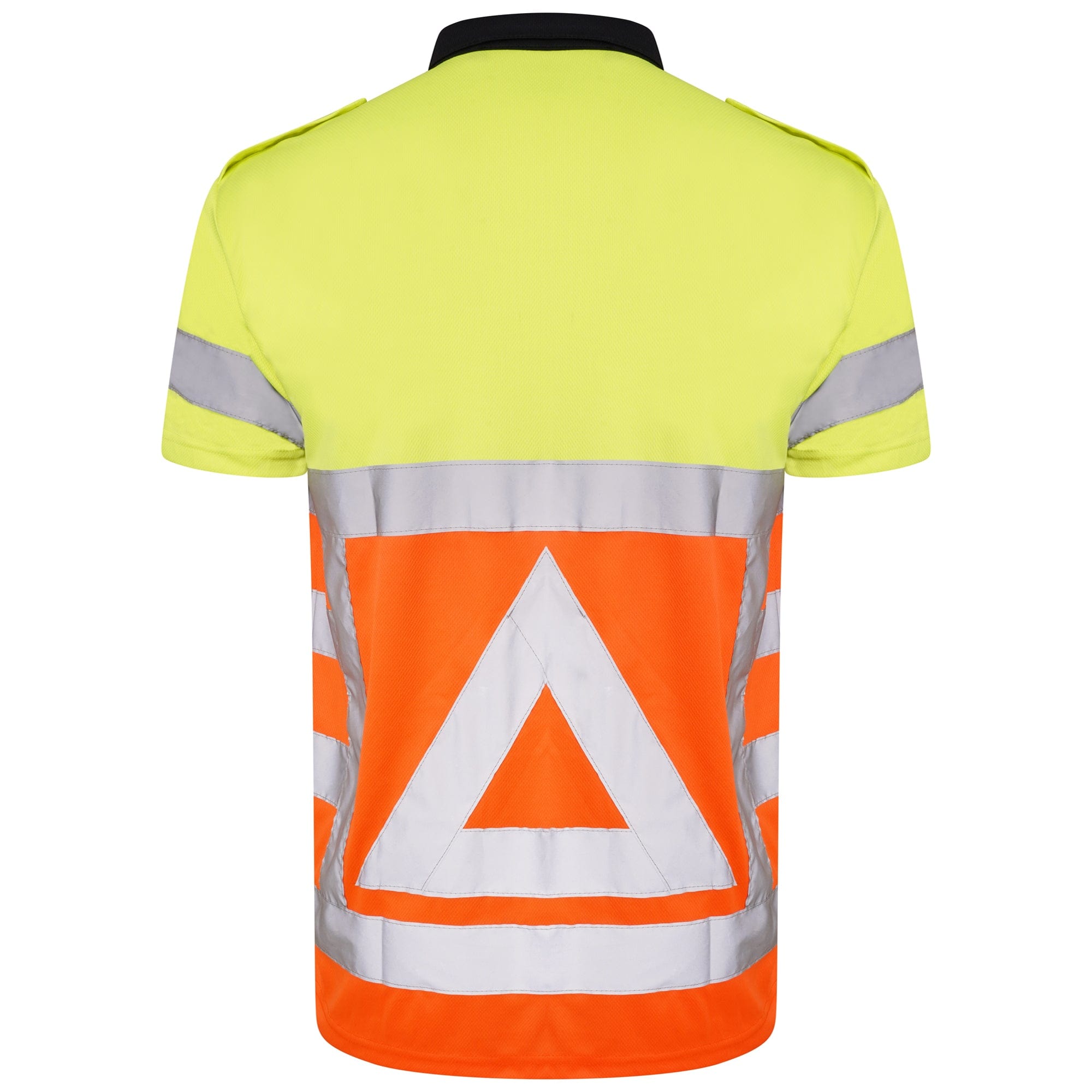 High Vis Polo Shirt Traffic Control - Orange/Yellow