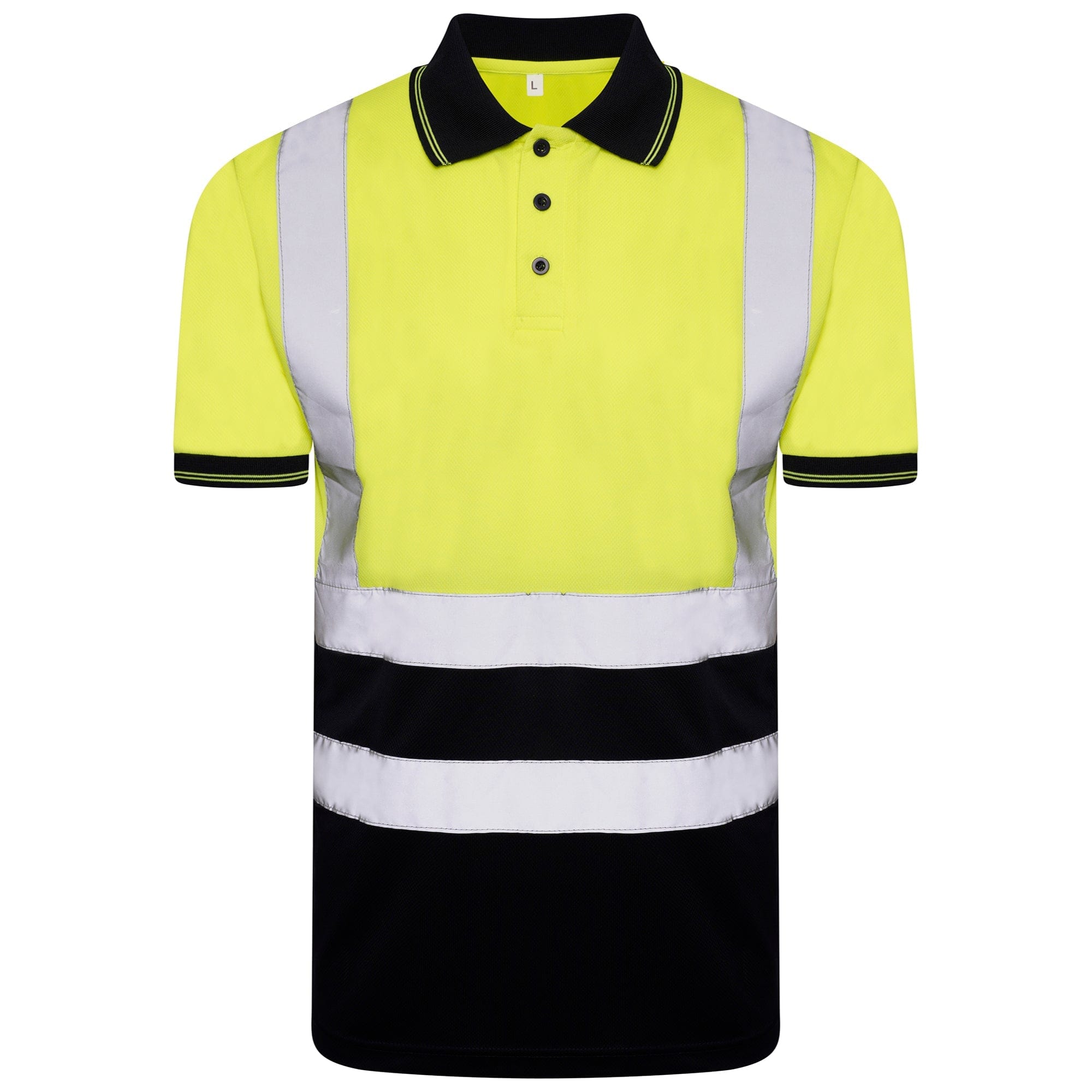 Aviator London S / YELLOW/NAVY ISO 20471 Class 2 Polo Shirt Yellow/Navy