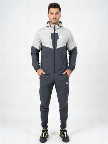 Aviator London Men's Performance Tracksuit – Lightweight Hooded Jacket & Tapered Training Pants