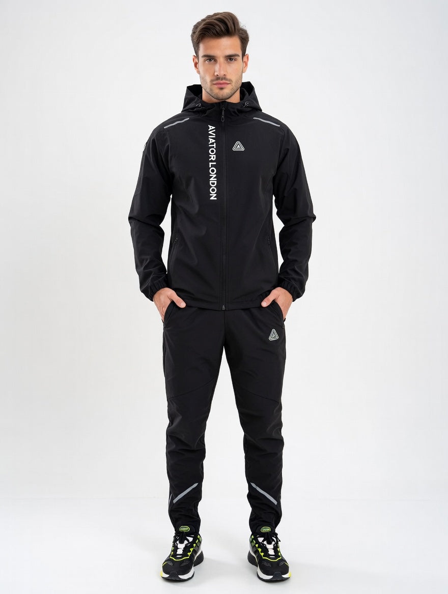 Aviator London Men's Performance Hooded Tracksuit – Athletic Training Set