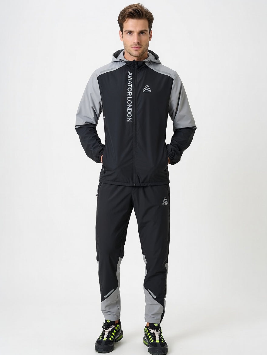 Aviator London Men's Performance Hooded Tracksuit – Athletic Training Set