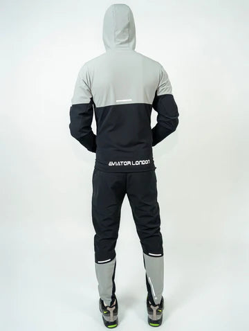 Aviator London Men's Performance Tracksuit – Lightweight Hooded Jacket & Tapered Training Pants