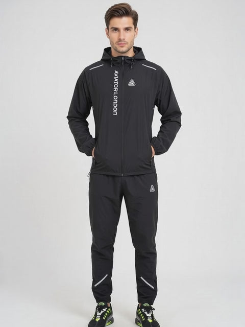 Aviator London Men's Performance Hooded Tracksuit – Athletic Training Set